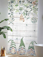 Sheer Curtains 108 Inches Long, Coastal Eucalyptus Leaf Semi Sheer Curtains - Image 4