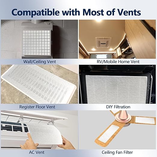 MERV 8 Air Vent Filters, Electrostatic Triple Vent Filter - Image 6