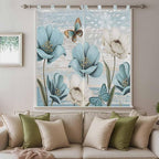 Spring Floral Bedroom Curtains 72 Inch Length, Window Curtains Tab Top - Image 9