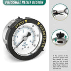 0-60PSI Stainless Steel Pool Filter Pressure Gauge, 1/4" NPT Back Mount - Image 5