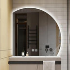 Bathroom Wall Mounted Mirror, LED Illuminated Vanity Mirror - Image 6