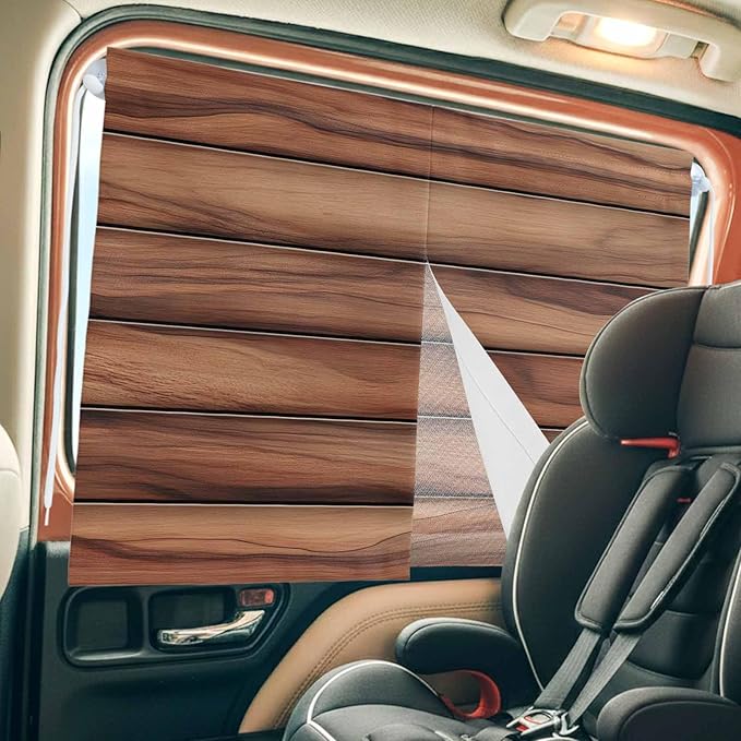 Western Barn Door Magnetic Double Layer Car Window Shades, Side Window Curtains - Image 8