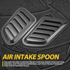 KaTur 1 Pair Universal Car ABS Decorative Air Flow Intake Scoop Turbo Bonnet - Image 2