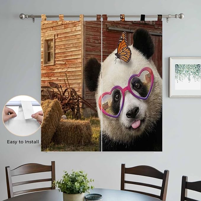 Farm Panda Living Room Curtains 84 Inch Length, Window Curtains Tab Top - Image 4