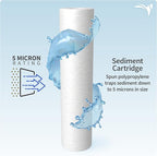 AquaticLife 10-Inch Sediment Water Filter Replacement Cartridges Kit - Image 2
