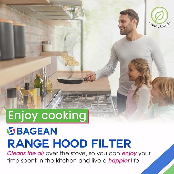 Bagean Stove Hood Vent Filter 11.8" x 17.35" BPS1FA36 Compatible - Image 6