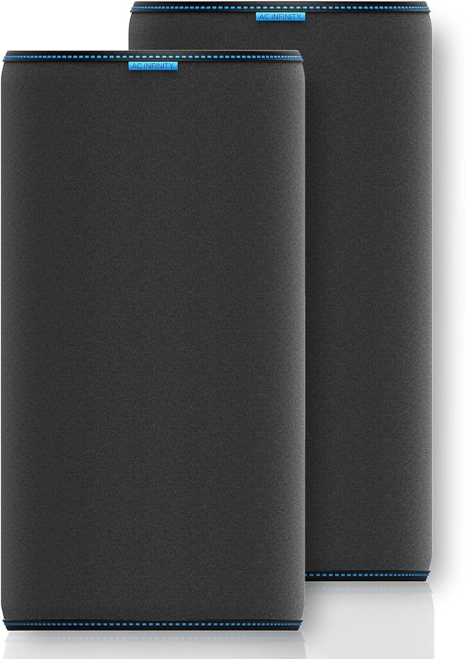 AC Infinity Pre-Filter Cloth 8”, Replacement Inline Filter Sleeve 2-Pack by ACInfinity