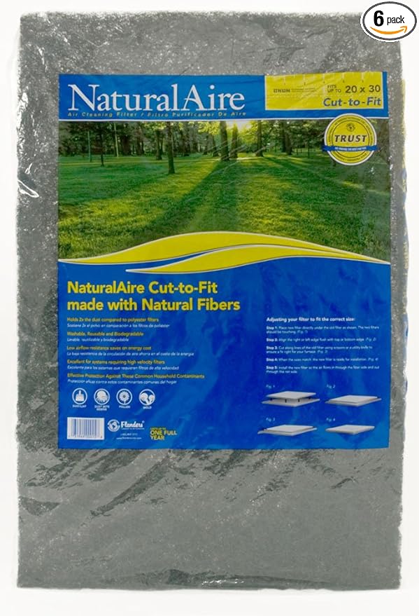NaturalAire SM1006 Cut-to-Fit Synthetic Air Filter, MERV 4, Color may vary by Flanders