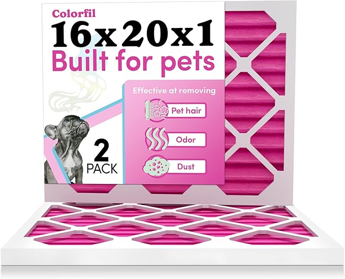 Colorfil 16x20x1 Air Filter | Made in the USA | Color Changing | Remove Cat and by ColorfilAirFilters
