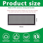DECOHS 8 Pack Floor Register Screen Vent Mesh, 4 x 10 Inch Plastic Rectangle - Image 2