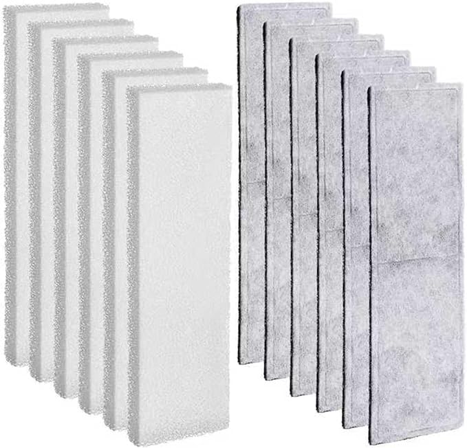 Pangda 12 Pcs Carbon Filter Foam Pads and Foam Filters Compatible by Pangda
