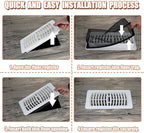 4"x12" Floor Register Trap Covers Screen Air Vent Filters - Image 5