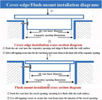 White Access Panel Air Grille Vent Cover, Square Vents Registers, Air Return - Image 6