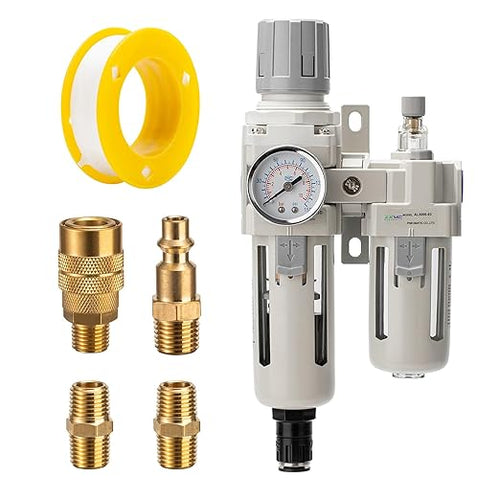 3/8" NPT Auto-Draining Air Filter Regulator Combo by Unknown