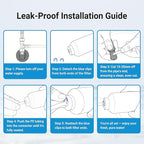 AQUA CREST FF35 Inline Water Filter Replacement, 1/4" Quick-Connect Replacement - Image 6