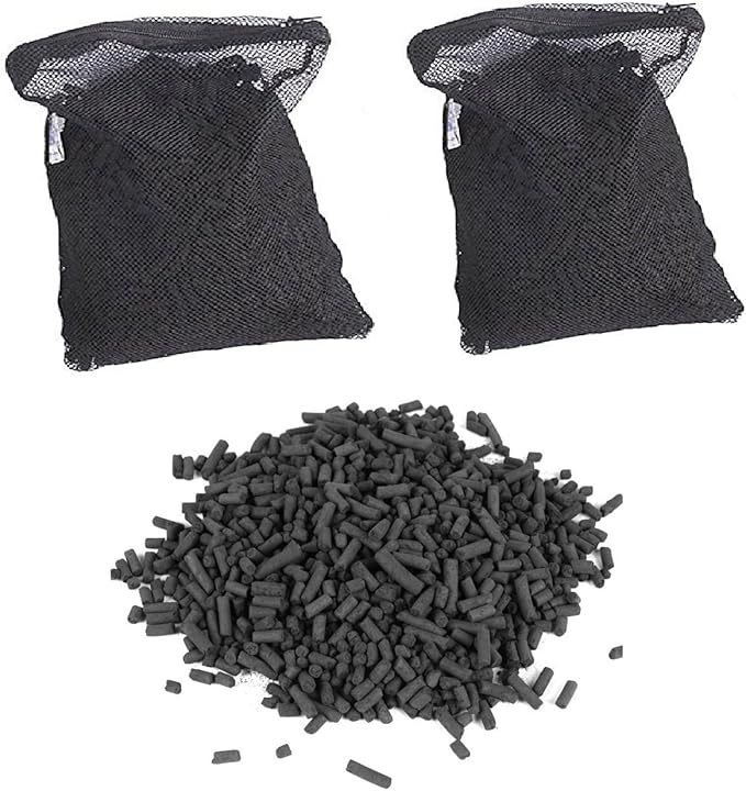 Wave Point 10 lbs Premium Virgin Activated Carbon Charcoal Pellets in Media Bags by Wave+Point