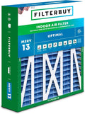 Filterbuy 20x23x5 Air Filter MERV 13 Optimal Smoke & Allergy Defense, Pleated by Filterbuy