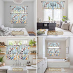 Happy Easter Kitchen Curtains Set 3 Piece - Image 4