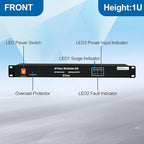 10 NEMA 5-15R Outlet Surge Protector PDU, 120V 15A 3600J 10KA, 1U Rack Mount - Image 2