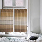 Vintage Brown Gradient Wood Grain Window Valance Curtains, Farmhouse Wood Barn - Image 4