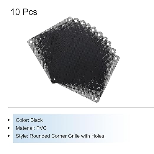 MECCANIXITY 10PCS PC Dust Filter, 120mmx120mm PVC Computer Case Cooler - Image 3