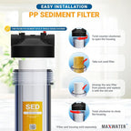 Max Water 10 Micron 20 x 4.5 Sediment Filter 20 inch Whole House BB Water - Image 5