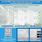 UCINNOVATE MERV 13 Filter Media 20"x90", 12.5 Ft² Cut to Fit Electrostatic Air - Image 4