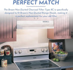 Upgrade HPF30 Charcoal Range Hood Non-Ducted Filter, - Image 5