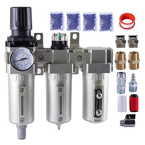 1/2 Inch NPT Industrial Grade Three Stage Air Drying System, Particulate Filter by Unknown