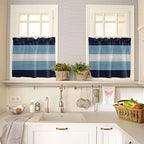 Vintage Country Woodcuts Window Valance Curtains, 2 Panel - Image 7