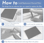 Upgrade HPF30 Charcoal Range Hood Non-Ducted Filter, - Image 6