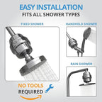 weAQUA Heavy Duty Shower Filter Family 2 PACK – 99% Removal - Image 7