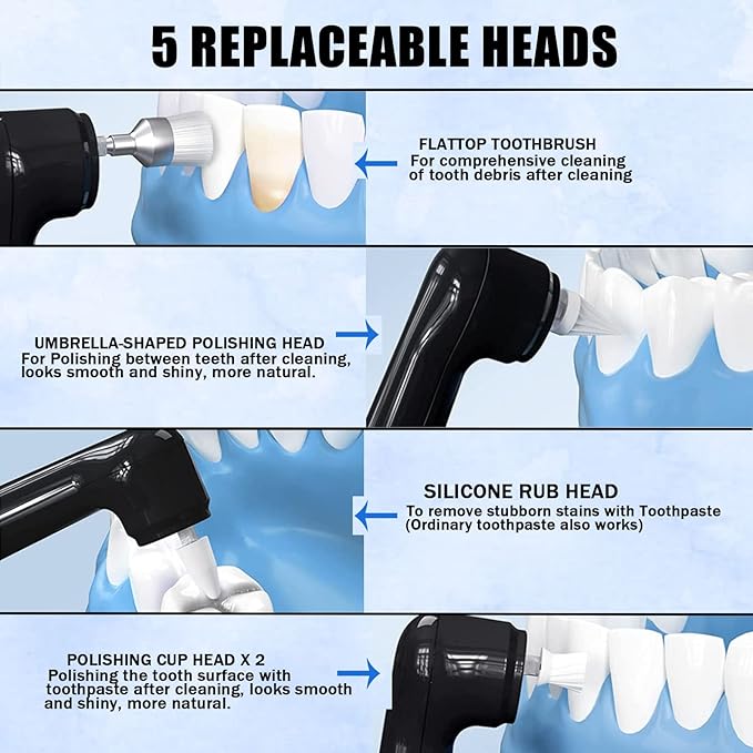 Dental Tools, Electric Tooth Polisher & Manual Teeth Cleaning Kit - Image 5
