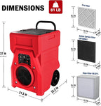 MOUNTO 1000cfm Portable Industrial Air Purifier Negative Air Scrubber - Image 5