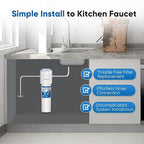 PUREPLUS Under Sink Water Filter System, 22000 Gallons, 99.99% Chlorine - Image 7