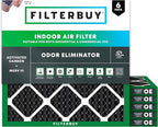 Filterbuy 18x18x1 Air Filter MERV 10 Odor & Allergy Defense by Filterbuy