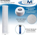 APPLIED MEMBRANES INC. 4.5" x 20" Carbon Water Filter | Whole House or - Image 3