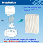 6 Pack WF813 Humidifier Filter Replacement, Upgraded Humidifier Wick Filter - Image 4