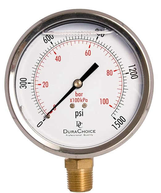 4" Oil Filled Pressure Gauge - Image 4