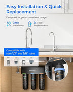 Waterdrop TSB-UF 0.01 μm Ultra Filtration Under Sink Water Filter System - Image 5