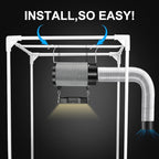 MELONFARM Air Filtration Kit 6", Built-in 14cm Fan Low Nois Carbon Filter - Image 7