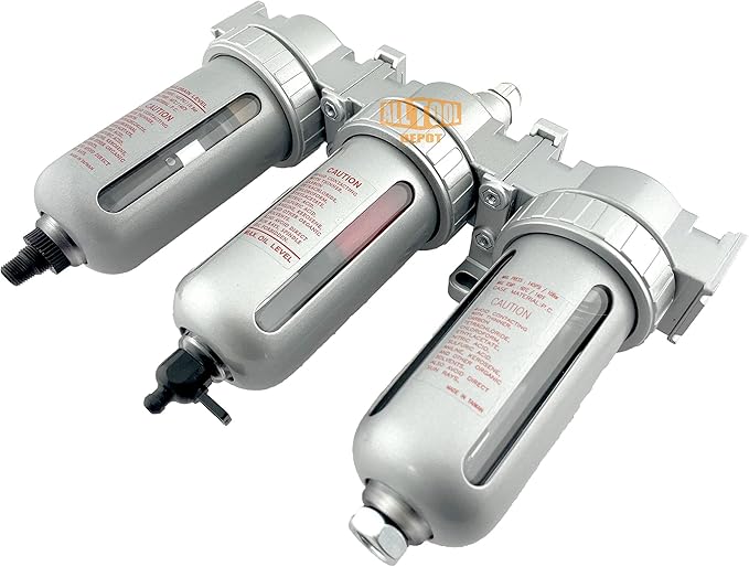 1/4" NPT MID FLOW 3 Stages Filter Coalescing Desiccant Dryer System - Image 3