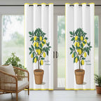 Lemons Outdoor Curtains for Patio Summer Fruit Lemon Tree Waterproof Outside - Image 6