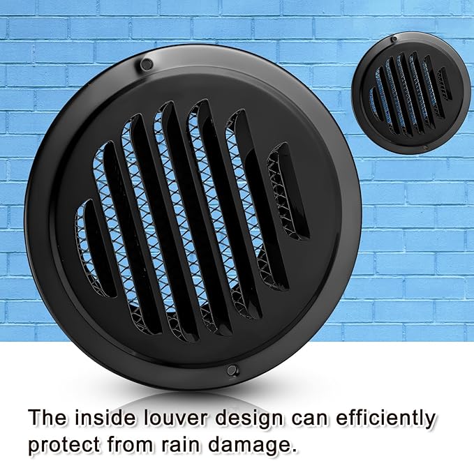 Zonon 18 Pcs Stainless Steel Soffit Vents 4 Inch Round Dryer Vent Cover - Image 7