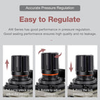 SNS 1”NPT Compressed Air Filter Regulator Piggyback Combo, Semi-auto Drain - Image 2