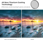K&F CONCEPT 58mm Ultra-Low Reflectivity Circular Polarizers Filter 28 - Image 3
