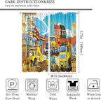 Kids Cartoon Construction Window Curtains, Funny Construction Site Cars and - Image 4