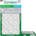 Filterbuy 16x24x1 Air Filter MERV 8 Essential Dust & Allergy Defense, by Filterbuy