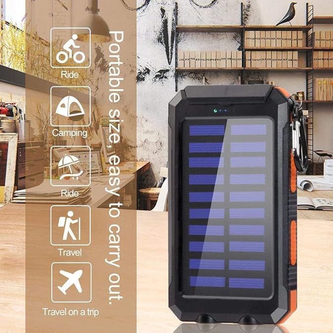 Solar Charger, 38800mAh Portable Type-C Solar Power Bank - Image 7
