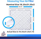 Filter King 19.25x21.25x2 Air Filter | 6-PACK | MERV 8 HVAC Pleated A/C Furnace - Image 2